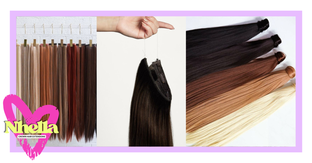Halo, Ponytail Pieces, Wigs & Temporary hair Extensions