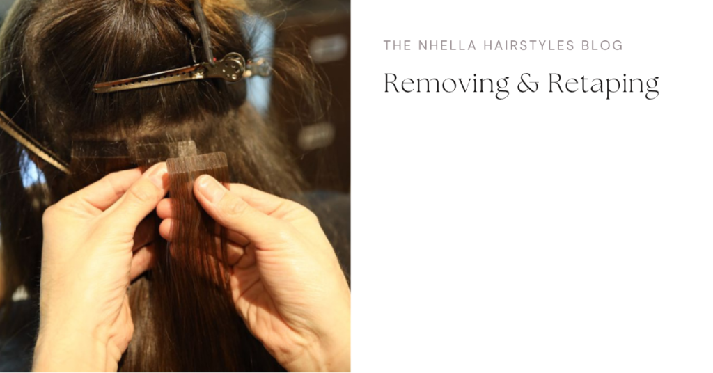 Removing & Retaping Tape In Hair Extensions